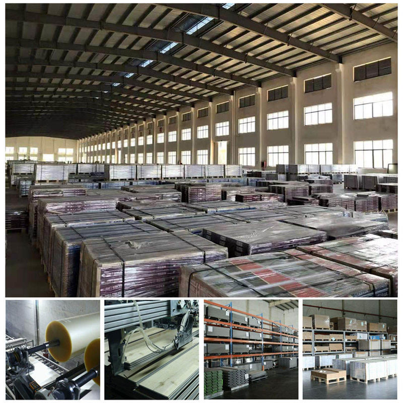 Beschichtende Vinyldes bodenbelag-SPC UVAlterungsbeständigkeit des Klicken-Verschluss-SPC Vinylder fliesen-5mm