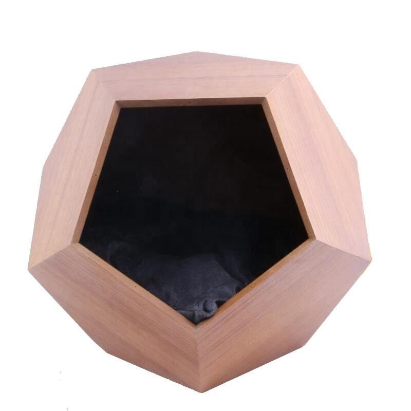 Hölzerne Haustier-Möbel natürliche hölzerne Cat Kennel SGS-Polygon-Pentagons