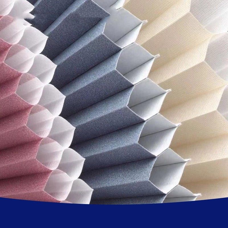 Unterer offener faltender drahtloser Papiervorhang macht gefaltete vorübergehende Vorhänge blind