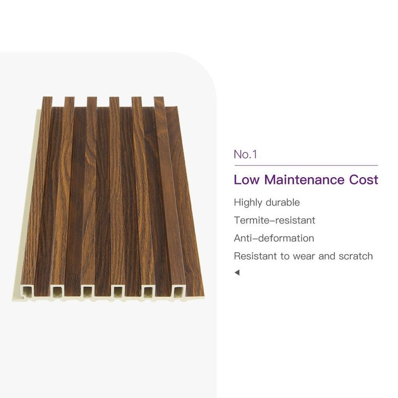 Hotel Wohnraum WPC Holz Innenarchitektur Große Wandplatten Dekoratives WPC Flutwandplatten