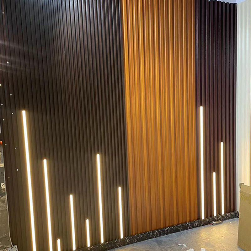 Farbenfrohe WPC-Wandplatten Wanddekorationen Innenraum Einfache Installation WPC-Wandverkleidung gegen Kratzer