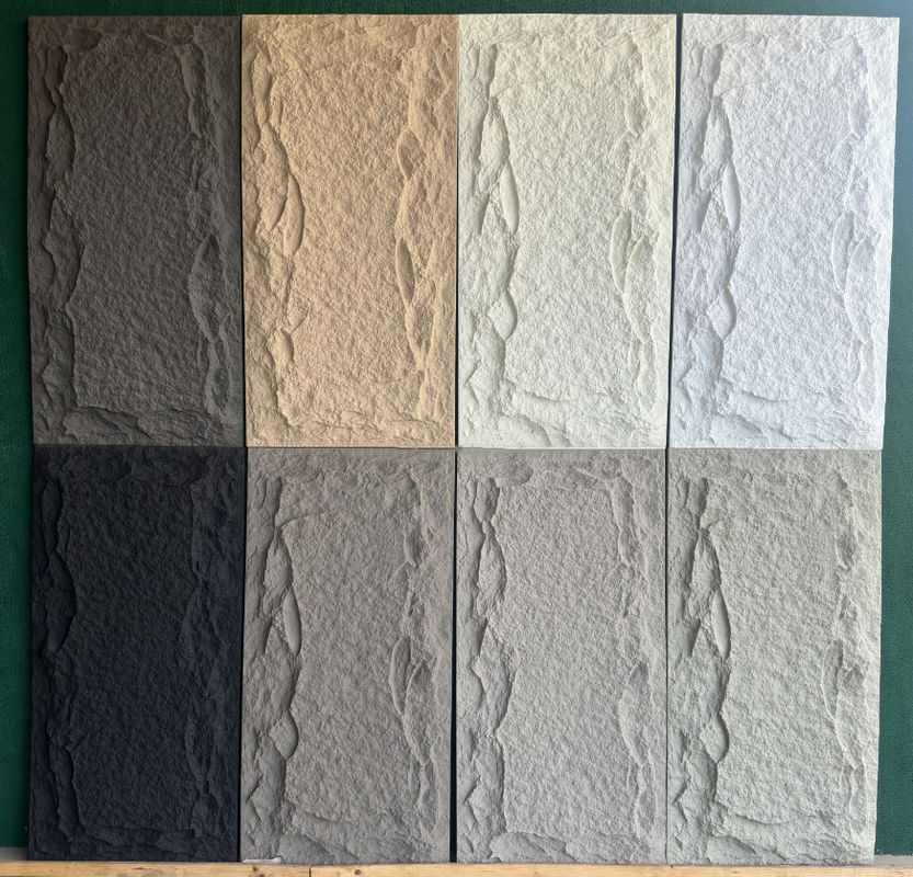 Leichtes Gewicht Außen Dekorativ PU Fälschlicher Felsen Polyurethansteingestellte 3D-PU-Steingestellte