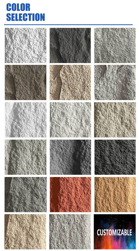 Pu-Stein-Wandplatte Polyurethan-Stein-Platte 3D-Wandplatte Board Künstliche Leichtgewichte Schieferstein
