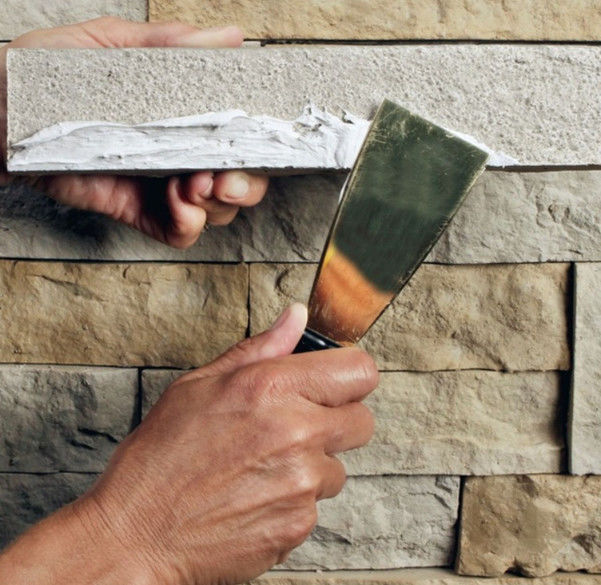 Künstlicher Stein Pu Wandplatte Pu Felsplatte Falschstein Veneer Naturkulturstein Für Außenwandverkleidung