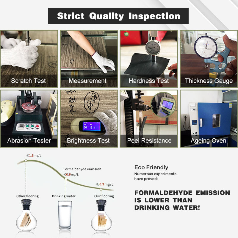 Fabrikpreis Feuerdicht Wasserdicht Kunststoff Klick Fußboden Spc für das Haus Büro PVC SPC LVT LVP Vinyl Plankenboden