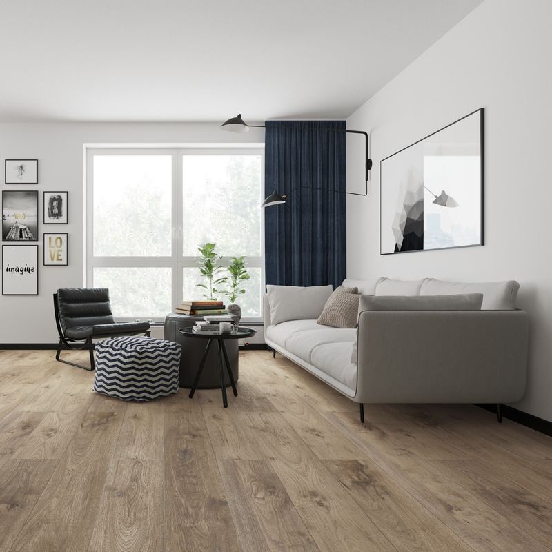 EIR Textured Holz Heringbone Floating Parquet Luxus starre PVC Vinyl Planken SPC Bodenbelag