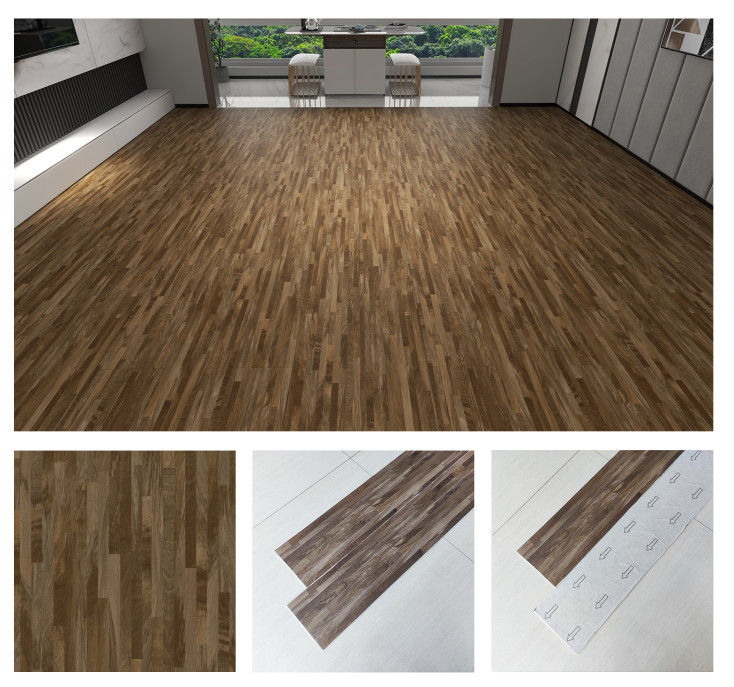 Wasserdichtes Holz Luxus-PVC-Fliesen Lvt Bodenbelag Selbstklebstoff Vinyl Bodenbelag Peel And Stick Pvc-Bodenplatte