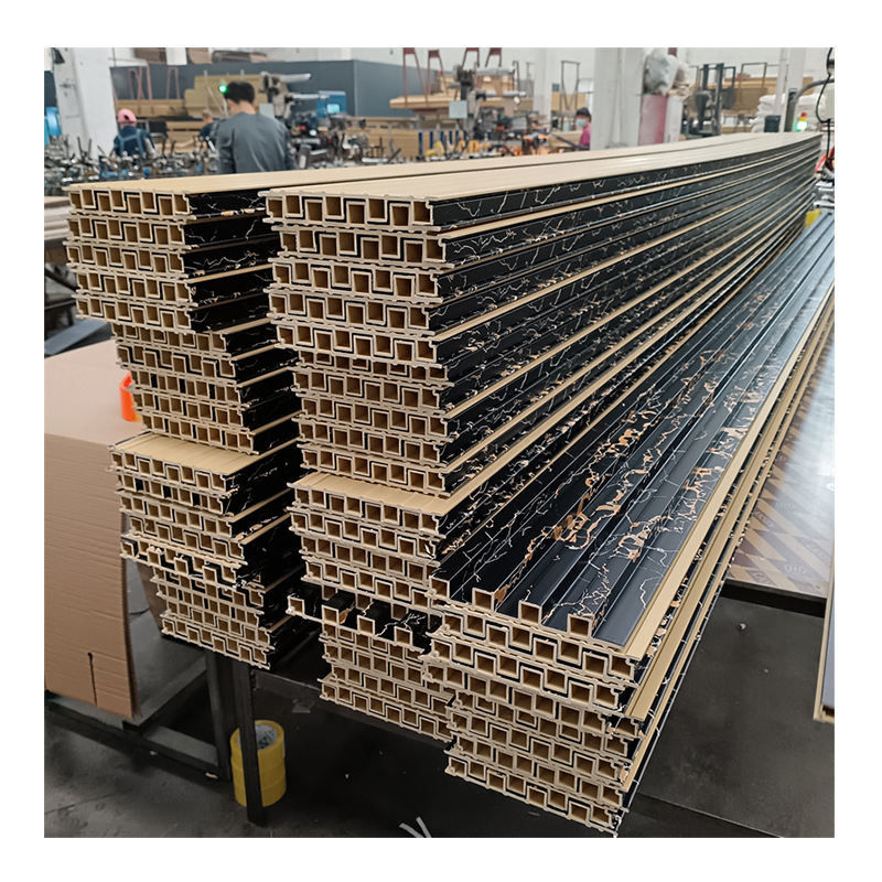 Dekorative Wandtafeln Decken Louver Wpc Fluted Panels Schieferholz Pvc Wpc Wandtafeln Innenraum mit Led