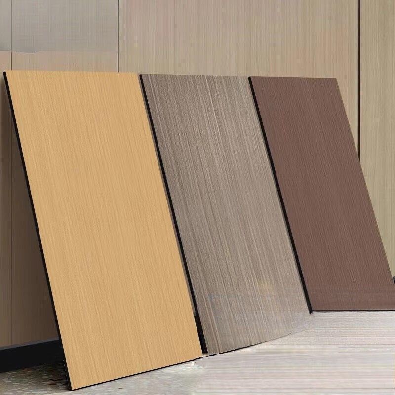 Leichtes Luxus 8 mm Holzkorn für die Innenausstattung Wanddekoration Akustik-Panel Hochwertige Bambus Holzkohle Veneer-Panels