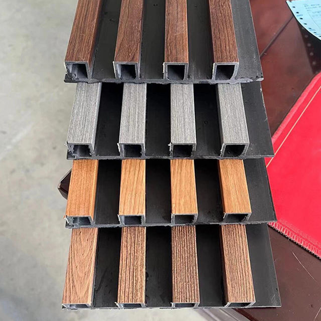 PVC WPC Innenwand Fettplatte 3D Dekor WPC Wandpaneel für Innenhotel Bambus Design