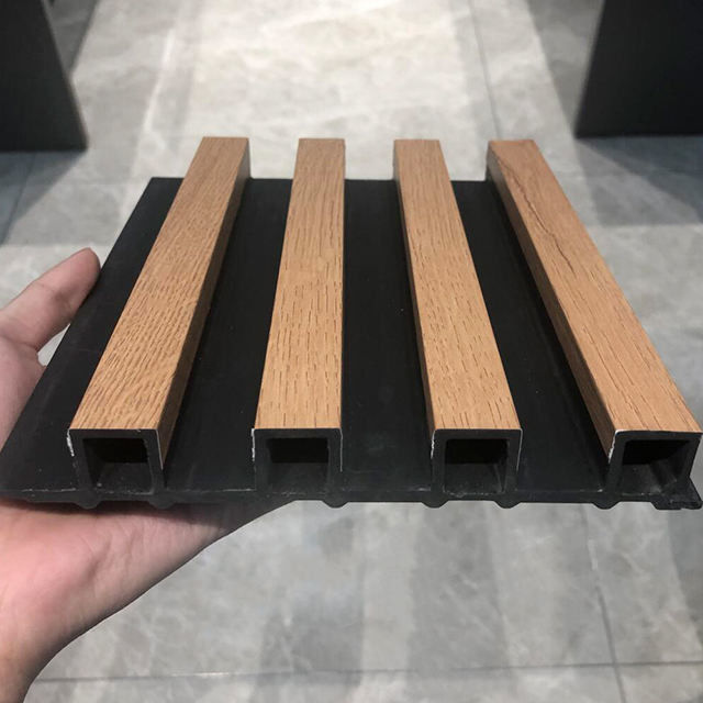 PVC WPC Innenwand Fettplatte 3D Dekor WPC Wandpaneel für Innenhotel Bambus Design