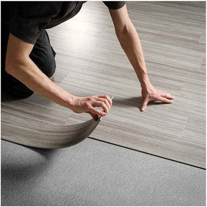 Bestseller Abriebfester Vinylboden LVT Wasserdichte Peel-and-Stick-Fliese Selbstklebende Bodenplanke für Hotels Innenbereich