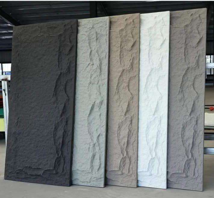 Modern PU Stone Wall Panels Boards Interior Exterior Waterproof Fireproof Moisture Proof