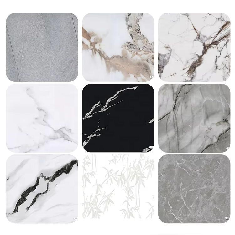 Modern PVC Wall Panel Antistatic UV Waterproof Marble Plastic Sheet for Outdoor Kitchen Apartment Bathroom Living Room