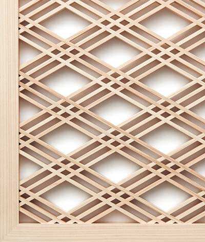 Japanischer Stil Hochtechnologie Traditionelle Holzblüten oder Kumiko für Möbel oder Fenster