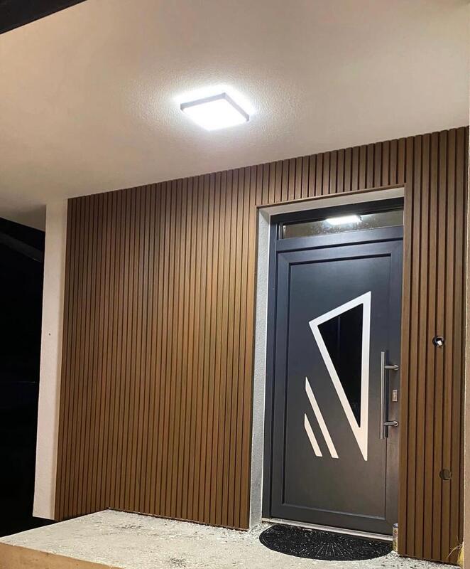 Moderne WPC Fassadenpaneele Außenverkleidung Außenwandpaneel WPC Wandverkleidung für Hotels