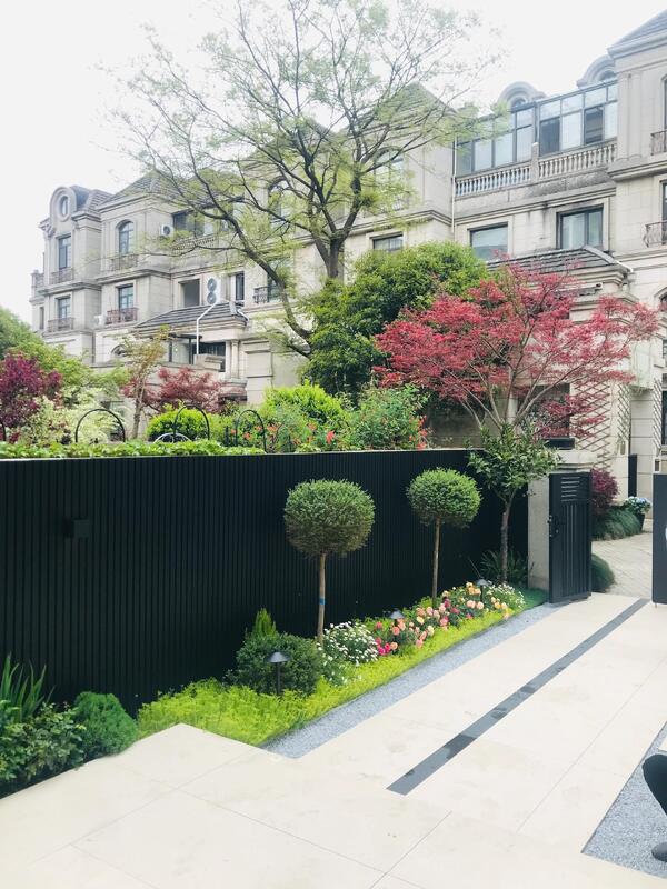 Moderne WPC Fassadenpaneele Außenverkleidung Außenwandpaneel WPC Wandverkleidung für Hotels