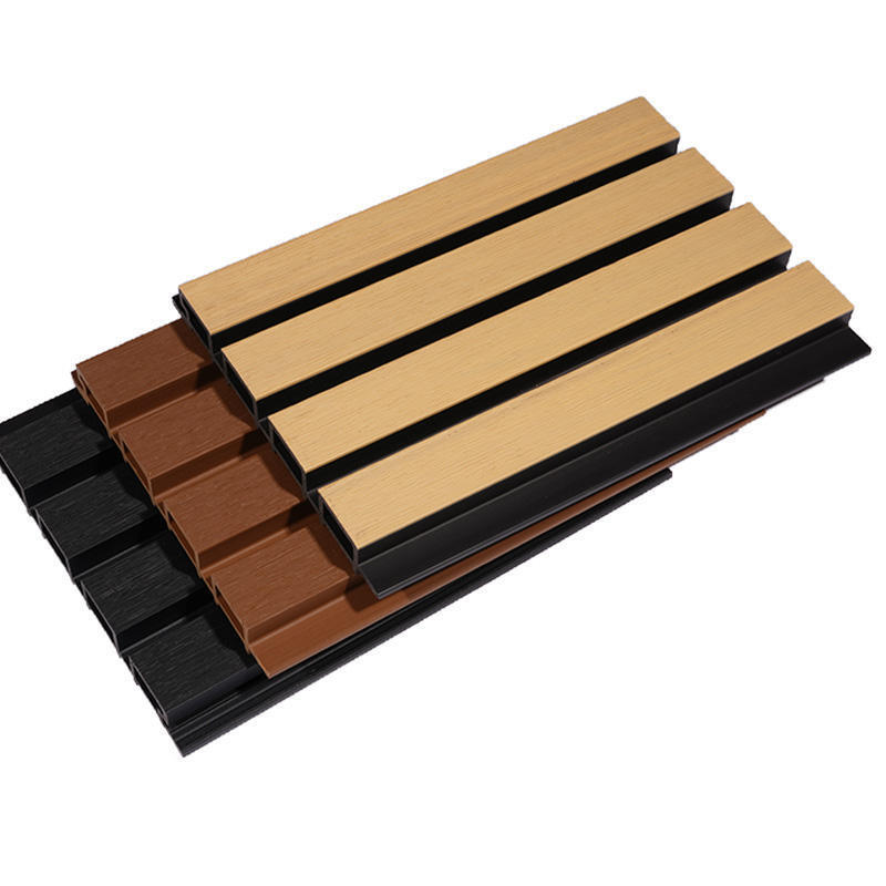 Moderne Outdoor WPC Wandpaneele, einfach zu installieren und klassisches Design, wasserdicht für Außenbereiche