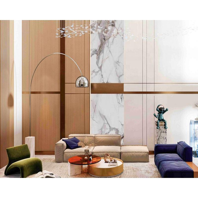 Wasserdichte, leichte 3D-Design-Paneele aus PVC-Marmorplatten für Wandpaneele, Marmor-UV-Platten, Innenausstattung