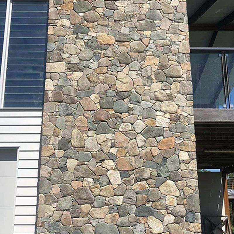 Natursteinverblendung aus Schiefer für Badezimmer-Säulen, Außen- und Innenwände in Kerala, Steinpaneele