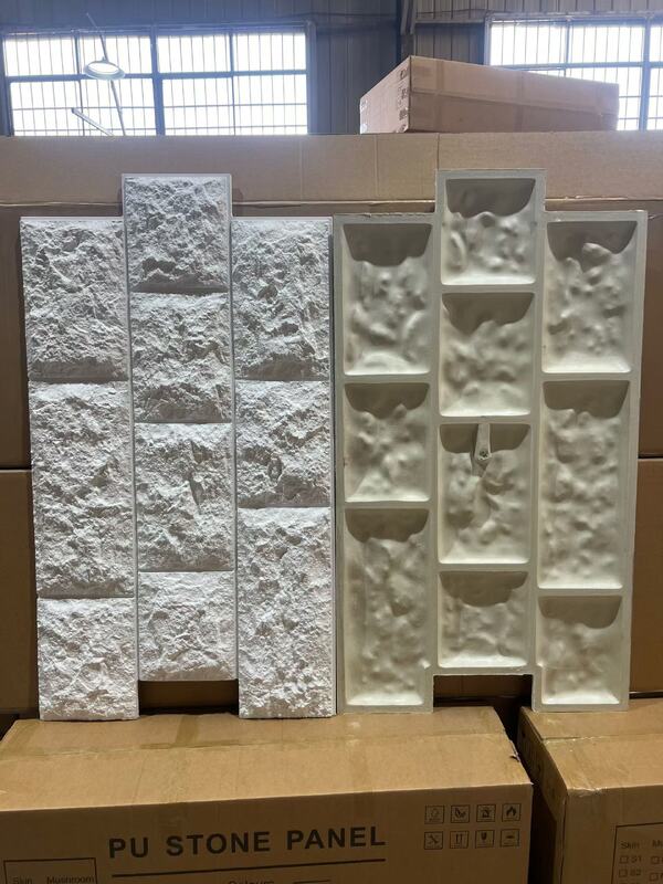 Innovative Wanddekorationslösungen Feuerdichte Wasserdichte PU Kunststeinwandplatte für Innen- und Außenwandverkleidung