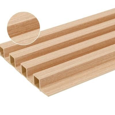 Holzverkleidung Innenraum Kunststoffverbundene Fluted Covering Board Wainscoting Vinyl Holz Dekorative 3D WPC Wandplatte