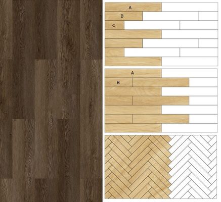 Holztekstur Innenarchitektur 4mm 5mm 6mm PVC SPC Click Lock Vinyl Grafikdesign