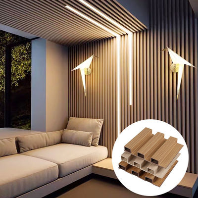 Fabrik Innenarchitektur PVC-Beschichtung Verkleidung Wandplatte WPC Innenraum Fluted Wandplatte