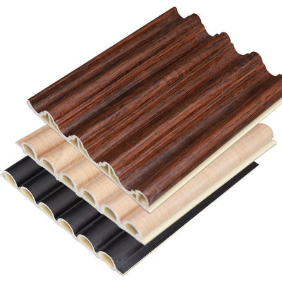 Fabrik Innenarchitektur Holz Kunststoff Verbundwerkstoff PVC-Beschichtung Verkleidung Fluted Wandbrett Wpc Innenwandplatte