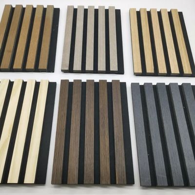 FSC Zertifizierte Großhandel mit Filz Schalldämmplatten Schalldämmwandplatten Holz Akustikplatten Rillen Akustikplatte