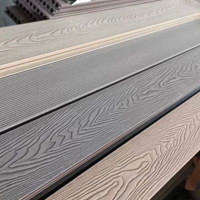 WPC Decking Board Wasserdichtes Holz Kunststoff Verbundwerkstoff Bodenbelag Teakholz und PVC Quadrat Außenfliesen