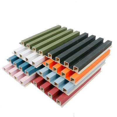 Pvc 3D Fluted Dekorativ Lambrin Holz Composite Innenraum Fluted Panels Wpc Wandplatte Verkleidung Brandschutz Für Kunden Anfordern