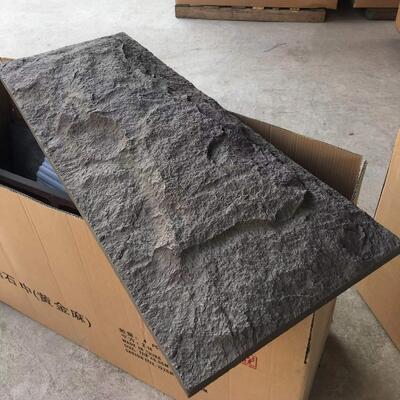 Modernes Design PU Stein Wandplatte PVC Kunststein Schaum für Innenraum Außenwasserdicht Funktion Dekorationsblech Typ