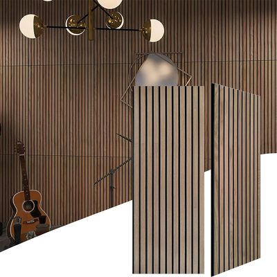 Qualität Profihersteller Schalldämmerung Holz Schiefer Akustik Pet Panel Natur Eiche Akustik Schiefer Holz Wandplatten usine