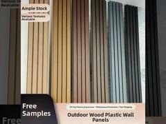 Hochwertige Holzmaserung PVC WPC Wandpaneele Wanddekorplatte für Innendekoration